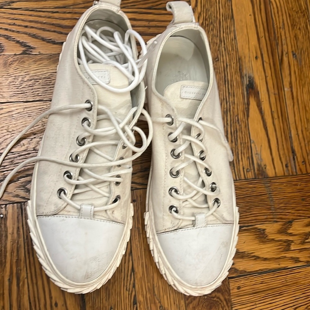 Men’s Giuseppe Zanotti white sneaker shoe size 43